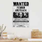Gezocht Poster van Fenrir Greyback (Keuken)