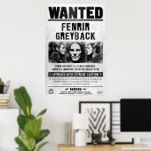 Gezocht Poster van Fenrir Greyback (Thuiskantoor)