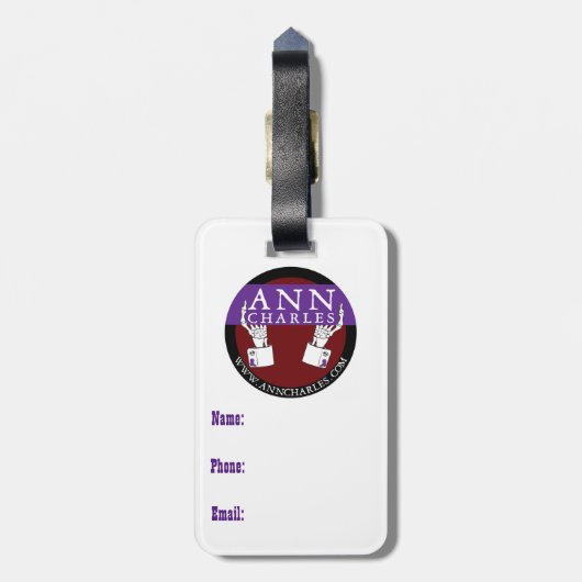 Gezocht Poster van kippen uit Ann Charles Bagagelabel (Achterkant verticaal)