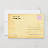 Gezocht Poster 💍 Western thema trouwfoto Save The Date (Achterkant)