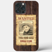 Gezocht Poster |  Wilde West Foto Template C Case-Mate iPhone Case (Achterkant)