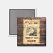 Gezocht Poster |  Wilde West Foto Template M Magneet (Voorkant / Achterkant)