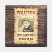 Gezocht Poster |  Wilde West Foto Template M Magneet (Voorkant)