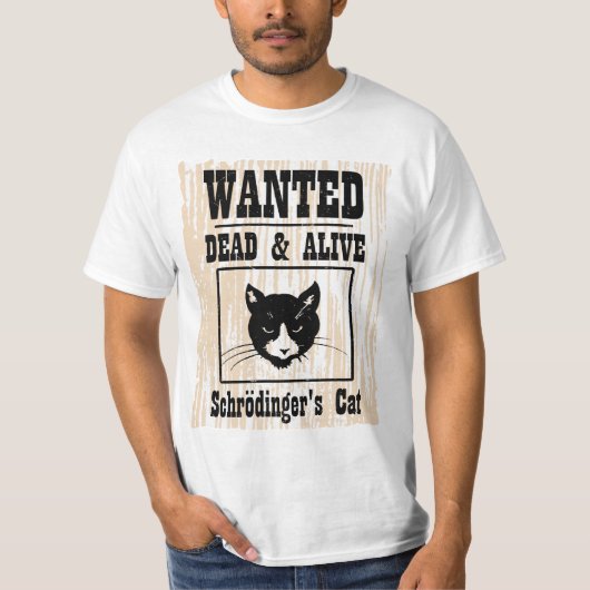 Gezocht Schrodingerkat T-shirt (Voorkant)