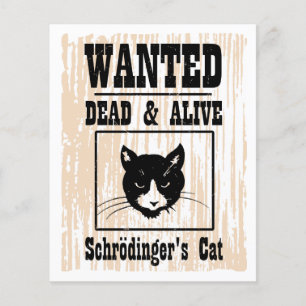 Gezocht Schrodinger's kat Flyer