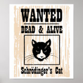 Gezocht Schrodinger's kat Poster (Voorkant)