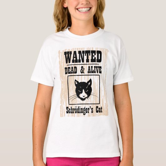 Gezocht Schrodinger's kat T-shirt (Voorkant)
