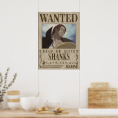 Gezocht Shanks shanks bounty Poster (Keuken)