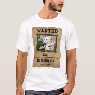 Gezocht sjabloon voor aangepaste foto Wilde West P T-shirt