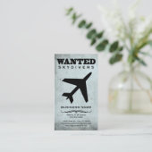 gezocht : skydivers visitekaartje (Staand voorkant)