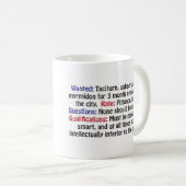 Gezocht: Taciturn, subservient myrmidon Koffiemok (Voorkant rechts)