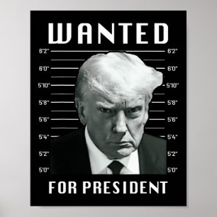 Gezocht Trump voor President - Trump Mok Nooit Poster