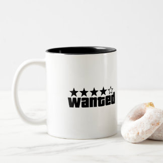 gezocht tweekleurige koffiemok