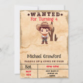 Gezocht Verjaardagsjongen Land Western Kaart (Voorkant)