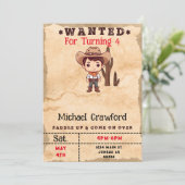 Gezocht Verjaardagsjongen Land Western Kaart (Staand voorkant)