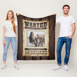 Gezocht volledig Western Poster Foto Fleece Deken