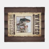 Gezocht volledig Western Poster Foto Fleece Deken (Voorkant (Horizontaal))