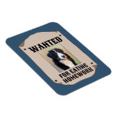 Gezocht voor het eten van huiswerk aangepaste hond magneet (Rechterzijde)