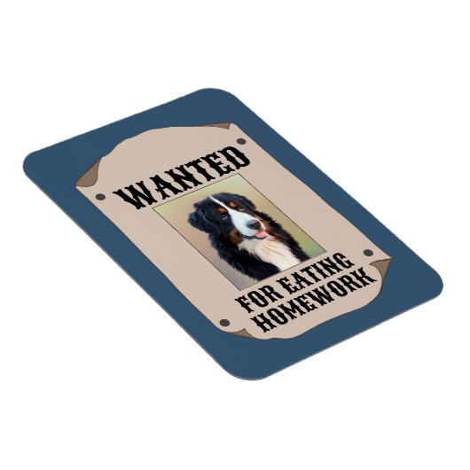 Gezocht voor het eten van huiswerk aangepaste hond magneet (Rechterzijde)