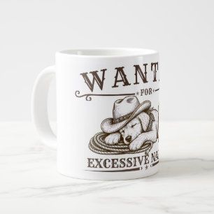 Gezocht voor Overmatig Slapen Grappig Westers On Grote Koffiekop