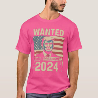 Gezocht voor President Mok Trump 2024 T-shirt