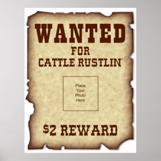 Gezocht voor Rustlin Poster