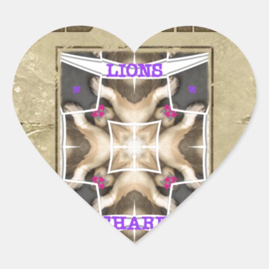 Gezocht Vrede, Liefde en Inspiratie: Verspreid Har Hart Sticker (Voorkant)