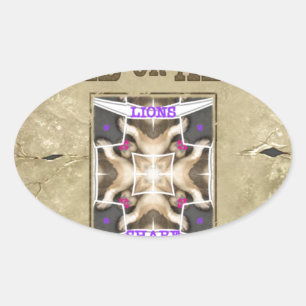 Gezocht Vrede, Liefde en Inspiratie: Verspreid Har Ovale Sticker