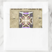 Gezocht Vrede, Liefde en Inspiratie: Verspreid Har Rechthoekige Sticker (Tas)