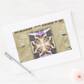 Gezocht Vrede, Liefde en Inspiratie: Verspreid Har Rechthoekige Sticker (Envelop)