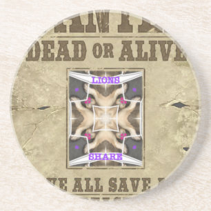 Gezocht Vrede, Liefde en Inspiratie: Verspreid Har Zandsteen Onderzetter