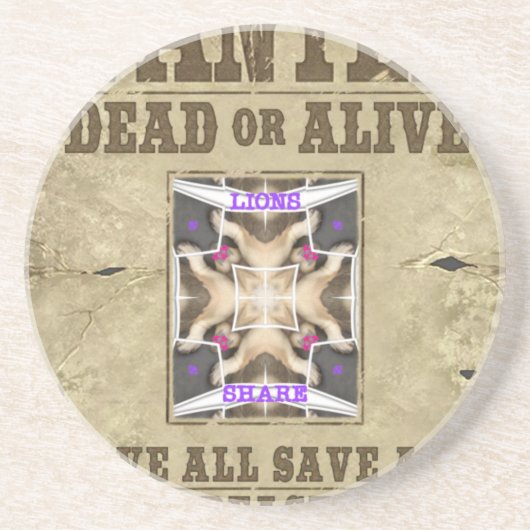 Gezocht Vrede, Liefde en Inspiratie: Verspreid Har Zandsteen Onderzetter (Voorkant)