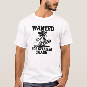 Gezocht Wasbeer - Grappige Outlaw Trash Stealer T-shirt