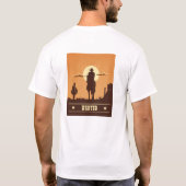 Gezocht western gezegde t-shirt (Achterkant)