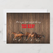 Gezocht Westerne cowboyuitnodiging Kaart (Achterkant)