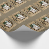 Gezocht Wilde Poster van de Douane Pet Foto Giftwr Cadeaupapier (Hoek)