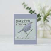 Gezocht Zuid-eiland Kokako Briefkaart (Staand voorkant)