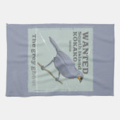 Gezocht Zuid-eiland Kokako Theedoek (Horizontaal)