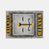 Gezochte advocaat, schalen, geel stropdas, grijs fleece deken (Voorkant (Horizontaal))