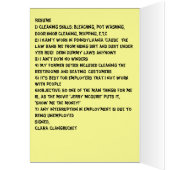 "Gezochte baan: HUISHOUDELIJKE" (Binnen (Links))