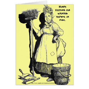 "Gezochte baan: HUISHOUDELIJKE"