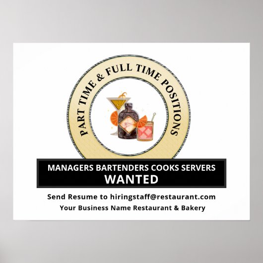 Gezochte banen helpen aanwerven personaliseren poster (Voorkant)