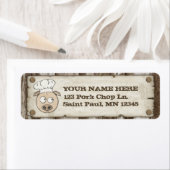 Gezochte BBQ de Etiketten van het Adres van de Ter (Insitu)