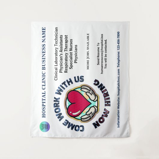 Gezochte bedrijfsVerhuur van de hulp Persoonlijk T Wandkleed (Voorkant)