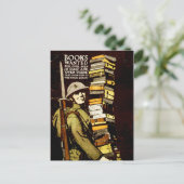 Gezochte boeken briefkaart (Staand voorkant)