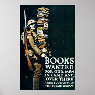 Gezochte boeken -  Eerste Wereldoorlog Poster