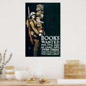 Gezochte boeken -  Eerste Wereldoorlog Poster (Keuken)