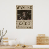 Gezochte bounty van KAIDO kaido Poster (Keuken)