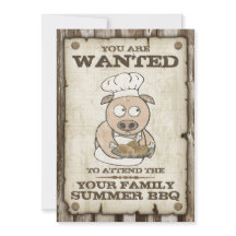 Gezochte BQ-uitnodigingen van Varkens