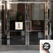 Gezochte Cosmetoloog Beautician personaliseren Raamsticker (Kantoordeur)